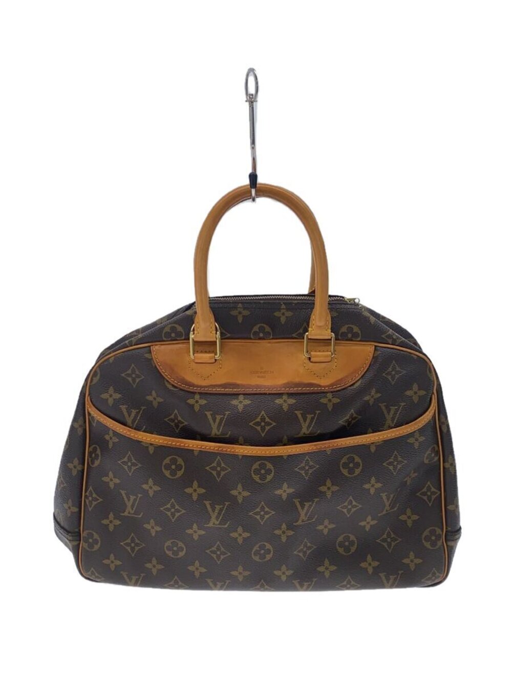 LOUIS VUITTON Handbag Leather Brown Monogram
